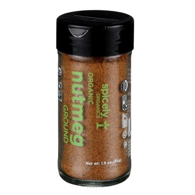 Organic Nutmeg Ground  1.9 Oz (Case Of 3) By Spicely Organics