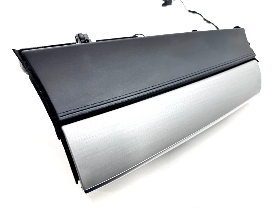 BMW X6M E72 2007-2013 INTERIOR GUANTERA MONTAJE CUERO NEGRO ALUMINIO OEM Foto 3 de 4