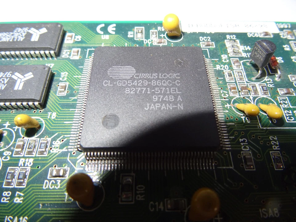 2 x ISA slot Video Card Cirrus Logic CL-GD5429 16-BIT  IFBUDDUEISA 512KB  RJ-45 - Immagine 4 di 4