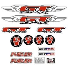 1996 GT BMX - Fueler - decal set for chrome frame
