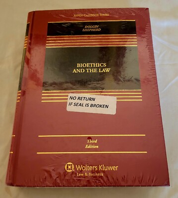Bioethics And The Law Third Edition Dolphin Shepherd Sealed New Free Shipping