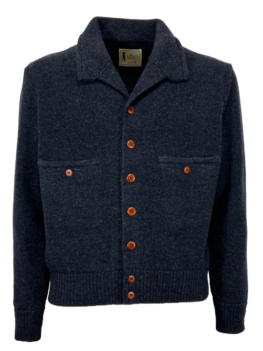 GRP & MAX ROHR Fully Knitted Blue Melange MAX 3 Short Jacket B | eBay