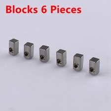 6 Titanium Guitar Floyd Rose Bridge Tremolo Lock String Insert Blocks