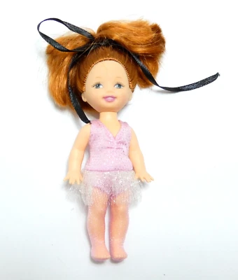 MINI BARBIE MATTEL KELLY CLUB ENVIRON 13 CM BALLERINE DANSEUSE JOUET COLLECTION - Photo 1/2
