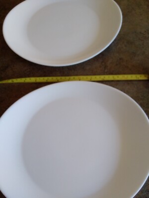 Corningware Steakteller Arcopal Milch weiß oval Pyrex Servieren 30x26cm