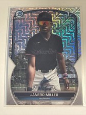 2023 Bowman Chrome Mega Box #BCP-184 Janero Miller Mojo Refractor 1st RC