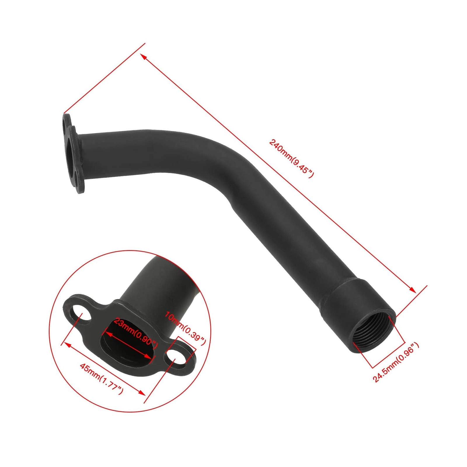 YOXUFA Upgraded Exhaust Header Pipe Muffler for Predator 212cc 196cc 224cc 6....