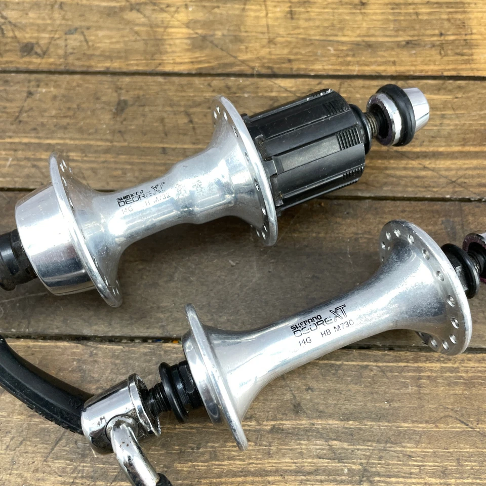Vintage Shimano Deore XT Hub Set HB-M730 FH-M732 32 Hole MTB Mountain 32h 1990s - Image 2 of 4