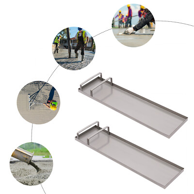 Paar 28''x8'' Beton Knie Board Slider Edelstahl Beton Slider Concrete Knee Board