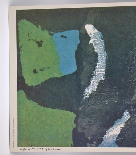 Sister Mary Corita Kent Poster Night in the Midst of Her Course VTG 1968 Print - Picture 2 of 3