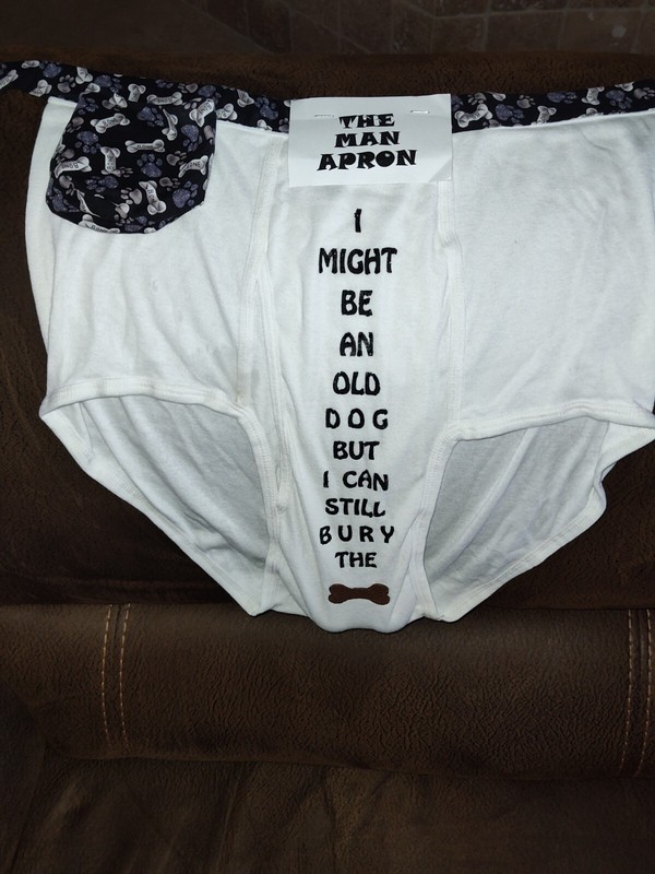 Old Man Laugh Joke Gag Birthday Apron An Old Man But I Can Still Bury The Bone