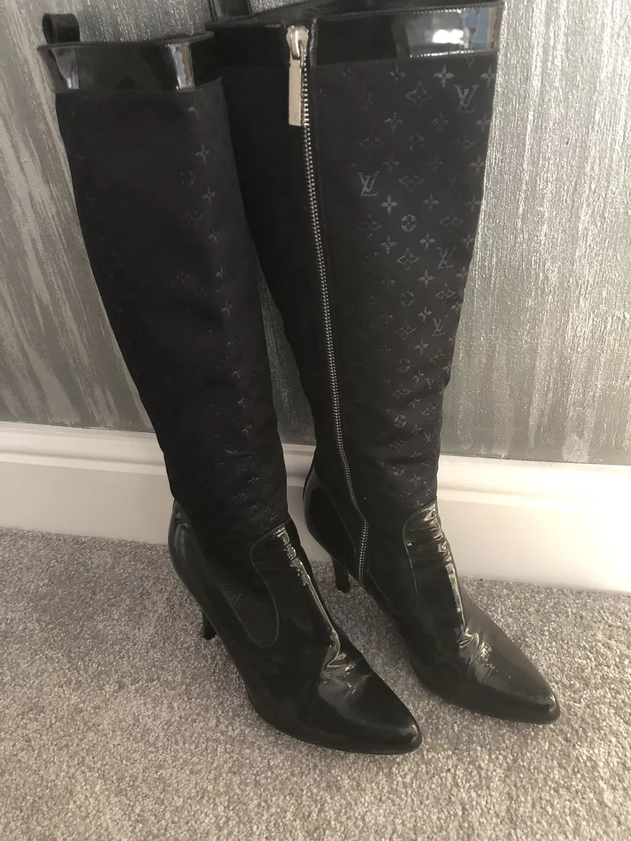 louis vuitton knee high boots women