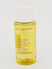 Clarins Hydrating Toning Lotion Normal Dry Skin Aloe Saffron Flower 3.3 oz