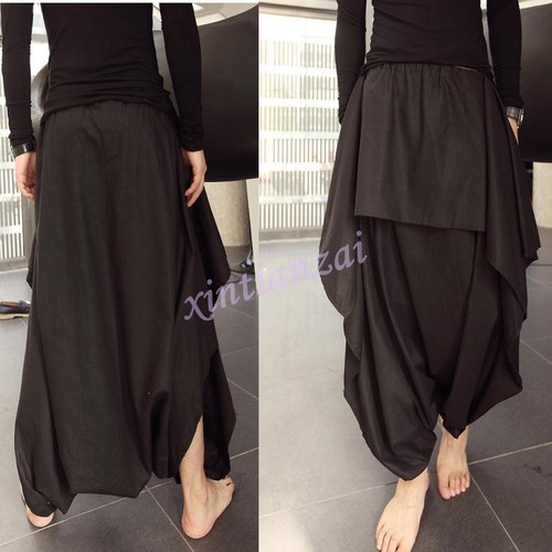 Irregular Loose Dress Skirt Harem Pants 