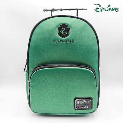 Loungefly Harry Potter Slytherin Elder Wand Mini Backpack New