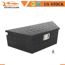 39"X16.5"X12"Aluminum Trailer Tongue Tool Box Pickup Truck Bed Storage Toolbox