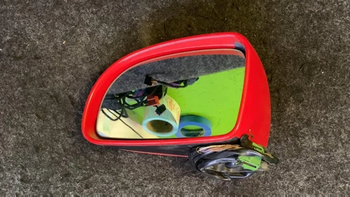 VW BEETLE  DRIVER SIDE DOOR MIRROR 1C1857507E  GLASS 1C1857521E