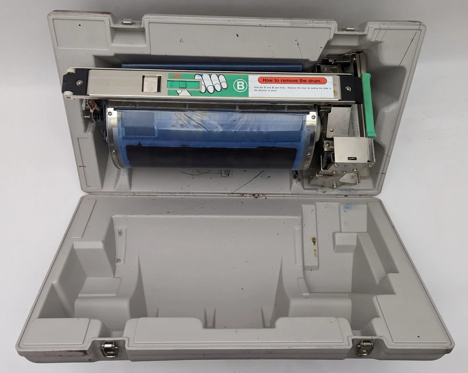 Ricoh Priport VT 3000II-L Digital Duplicator BLUE Color Drum Unit  w/Case - Used - Image 4 of 4