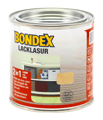 Bondex Holzmöbel Lacklasur kiefer 0,375L 2in1 Lack + Lasur Möbellack