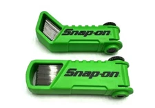 *NEW* 2 Snap-on Feeler Gauge Blade Sets GREEN Offset 45° & Straight SAE & METRIC