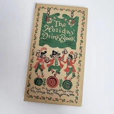 THE HOLIDAY DRINK BOOK by Peter Beilenson 1951 Peter Pauper Press Matching Box