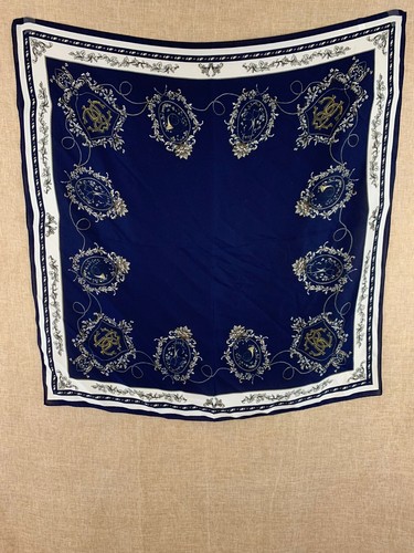 New Women's Fashion Silky Satin Paisley Print Square Soft Scarf Size 27”X27” - Picture 3 of 5