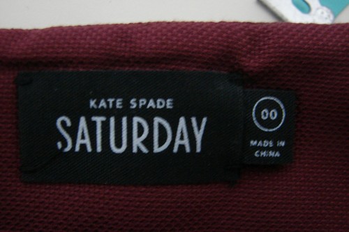 KATE SPADE SAMSTAG PLISSIERTER TULPENMINIROCK ~ BURGUND GRÖSSE 00 - Bild 6 von 6
