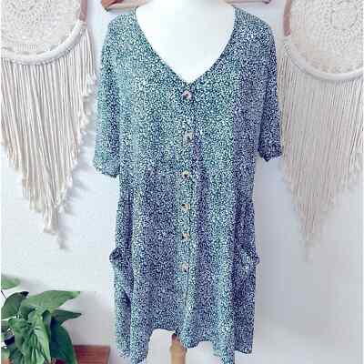 princess polly green floral mini dress Mysterie Halter Mini Dress Green / Floral main image 0