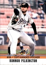 2021 Akron RubberDucks Choice #35 Konnor Pilkington Hurley Mississippi MS Card