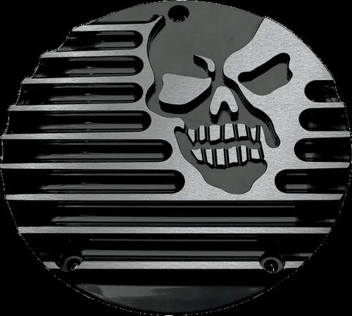 CO Derby Cover Black Machine Head w Mount Hardware Road King Custom 04 ...