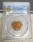 1955 Wheat Cent - FS-101 DDO - AU Details - PCGS - Lt Toning