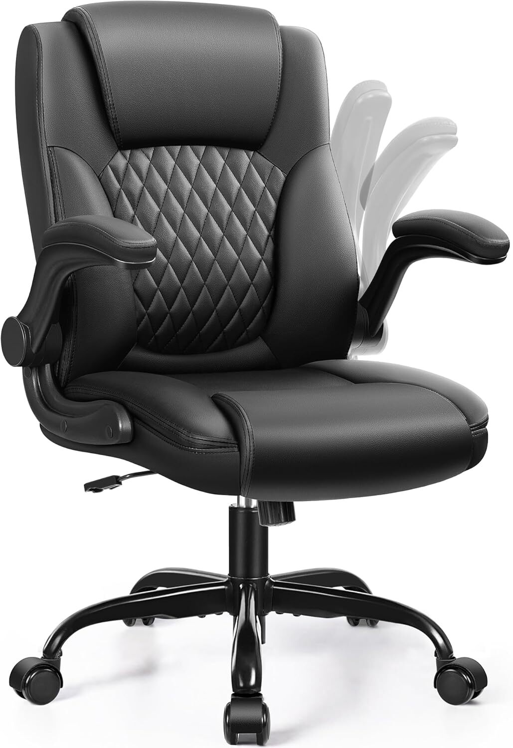 Ergonomic 360° Swivel Office Chair with Lumbar Support-image