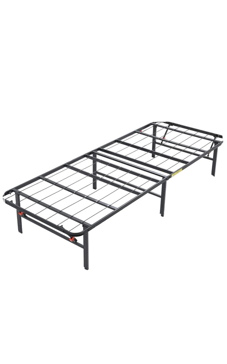 Hercules Platform Bed Frame, Size Twin - Black