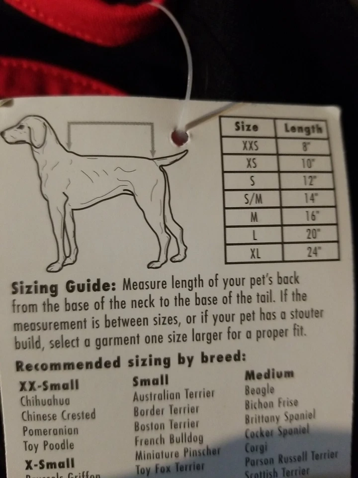 Halloween Glow in the Dark Dog Costume in Black & Red Color- Medium Size  - Image 4 of 4