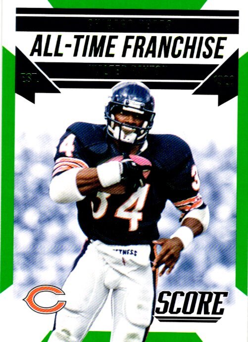 Walter Payton #1 Football Cards 2015 Panini Score All-Time Franchise trading card — raw and PSA graded price guide