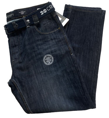 CROSSHATCH JEANS 38 W 31 L INDIGO BLUE Button Fly