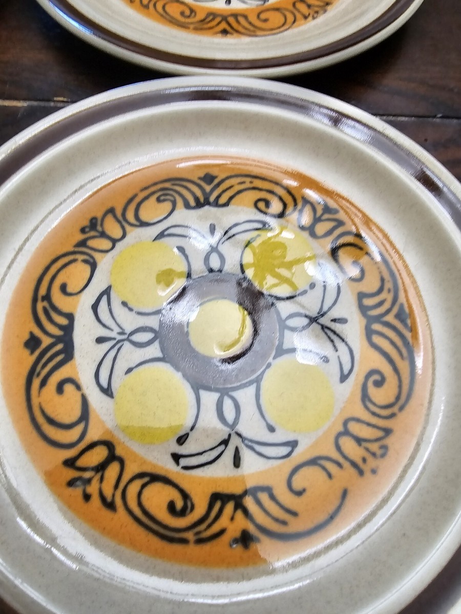 Vista Stoneware 1970s Design Japan Set Of 4 Salad Plates | eBay