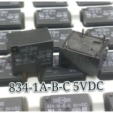 10Pcs Song Chuan 834-1A-B-C 5VDC Power Relay 4 Pin 10A 277VAC~