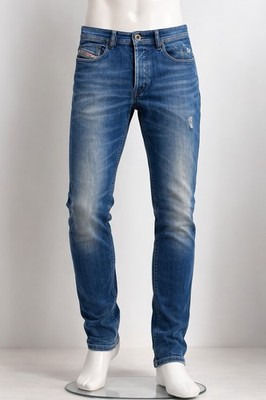 Diesel Tepphar Herren Jeans Slim Skinny Carrot Stretch Denim W30 L32 Blau
