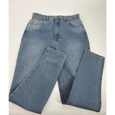 American Apparel Blue Denim Jeans High-Rise Straight Leg Classic