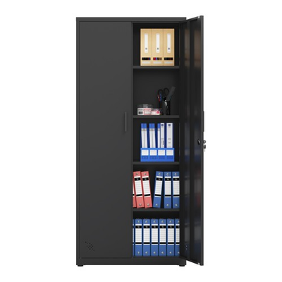 #ad High Storage Cabinet W 2 Doors 4 Partitions Separate 5 Storage Spaces $245.00