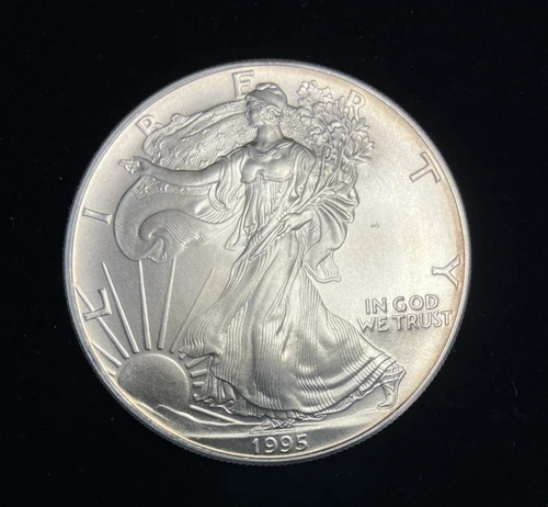1995 American Silver Eagle ASE 1oz .999 Fine Silver BU In Capsule