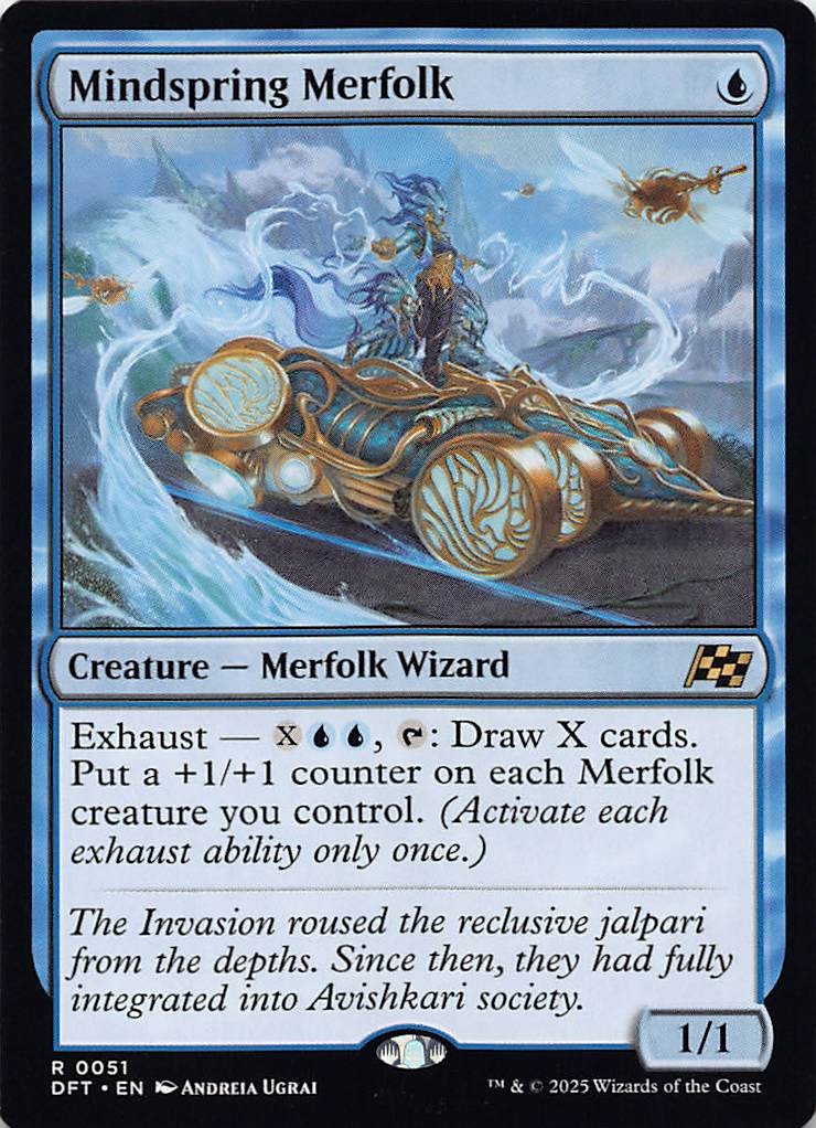 Mindspring Merfolk DFT 51 English NM - MTG