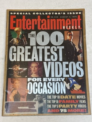 Entertainment Weekly Magazine Aug 4 1995 100 Greatest VHS Videos Movie Collector