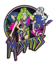 JEM The Misfits Logo 80s Saturday Cartoon Vintage Retro Water Resistant Sticker