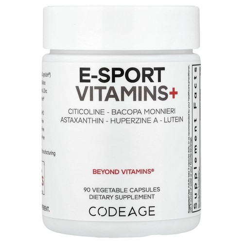 E-Sport Vitamins+, 90 Vegetable Capsules