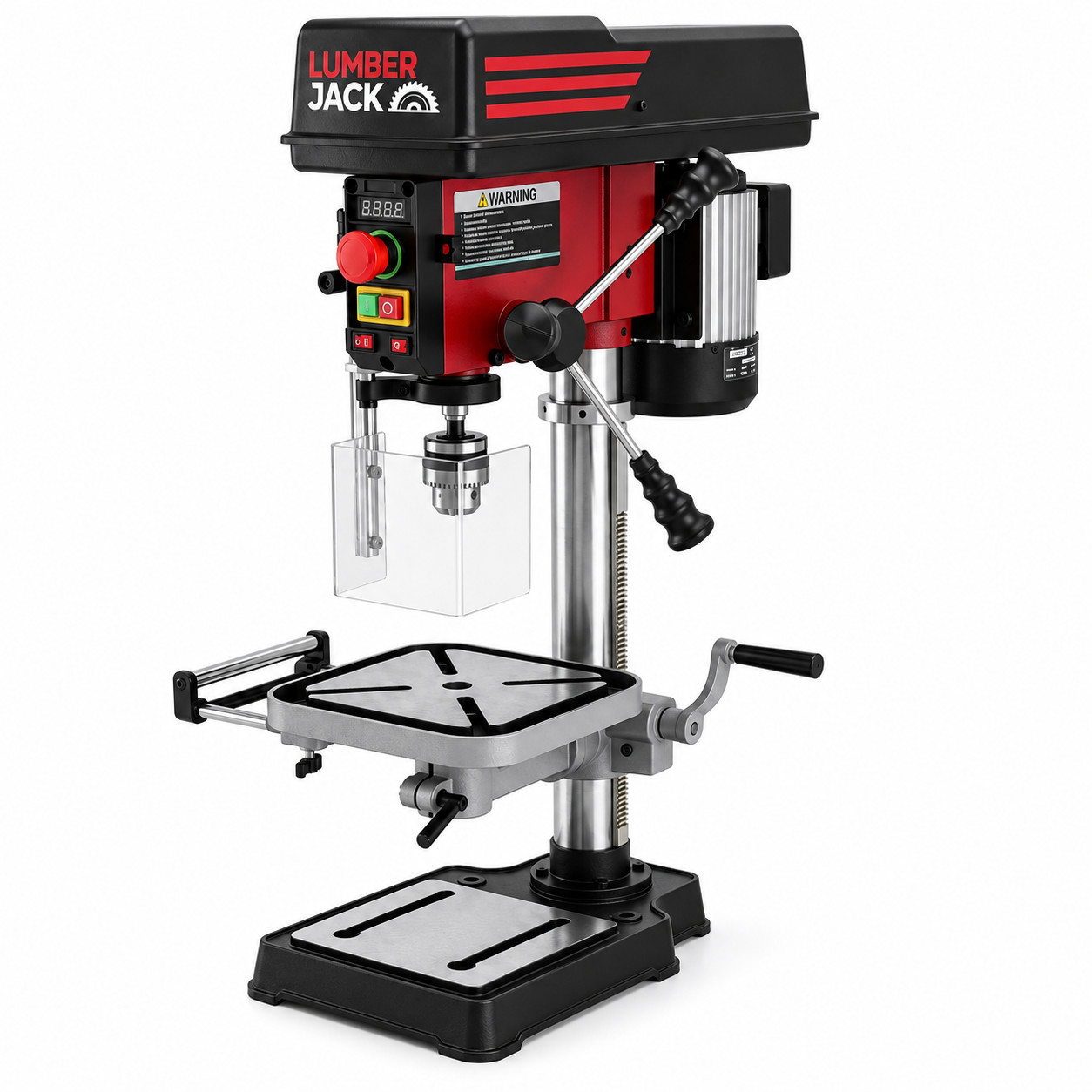Bench Pillar Drill 16mm Digital Speed LED Light Laser MT2 Cast Iron Base 550W - Image 3