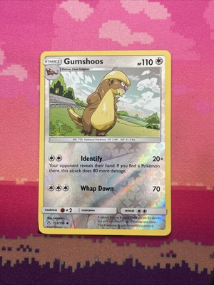 Pokemon Karte Gumshoos Ultra Prisma Reverse Holo 113/156 Near Mint