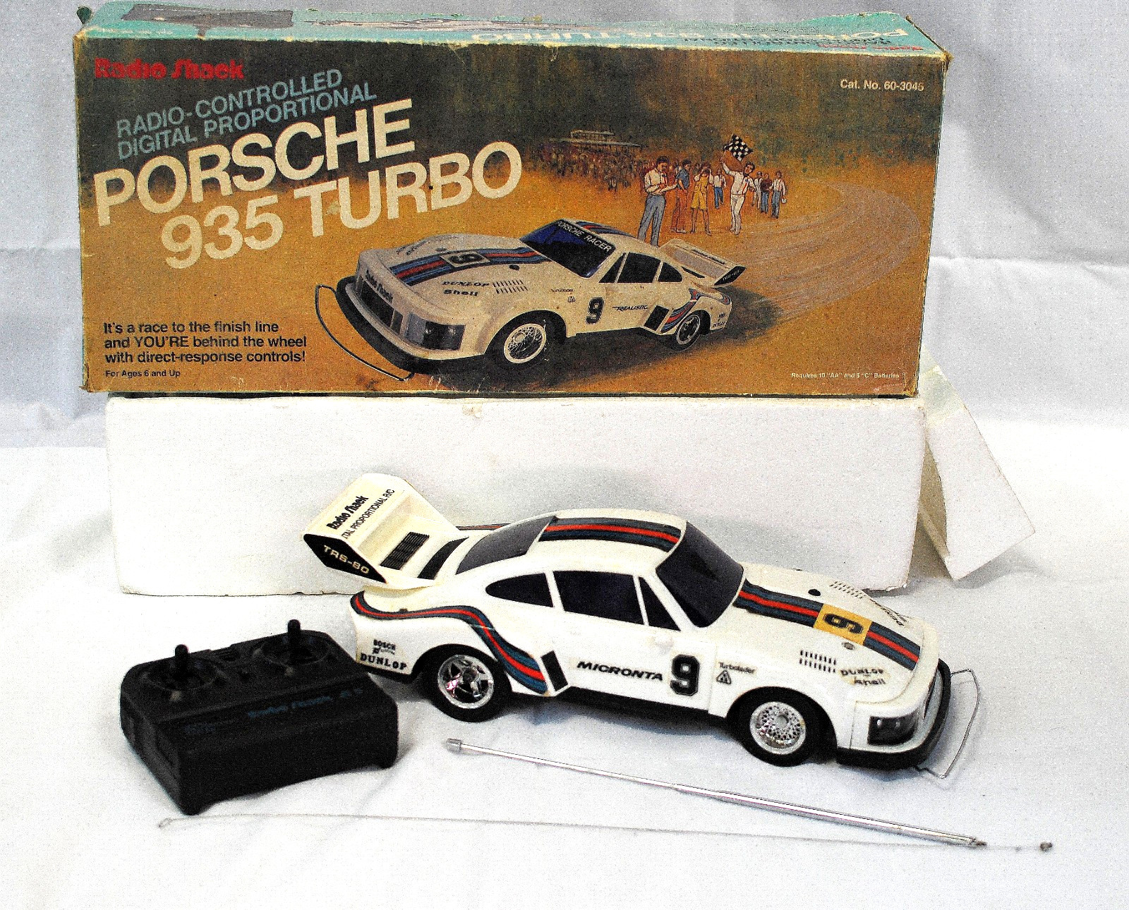 Radio Shack Porsche 935 Turbo, 1981- Radio-Controlled Car-Original Box