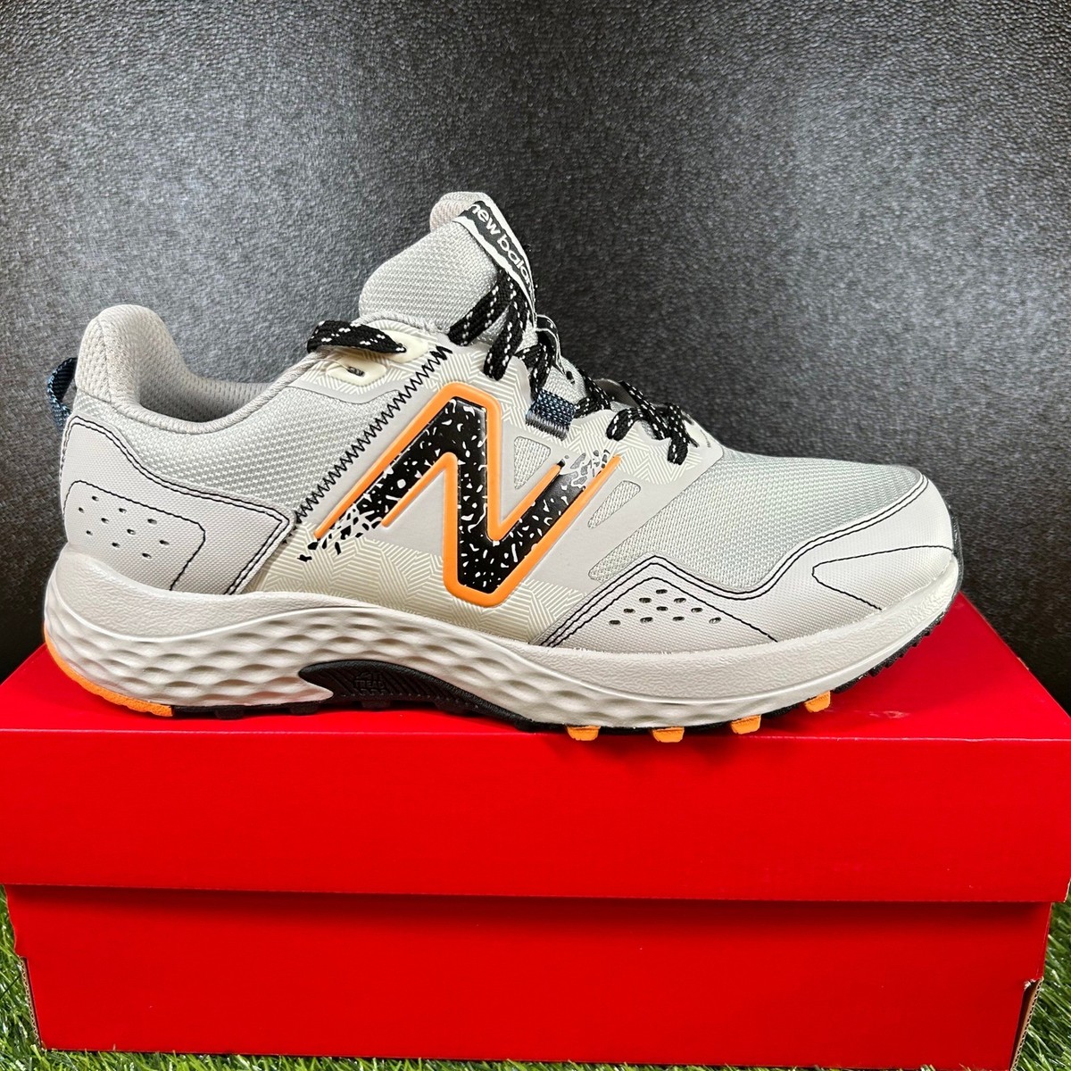 New Balance 410v8 Trail Running Shoes Sneakers Gray Orange Mens 10